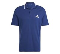 adidas Men's Essentials Small Logo Pique Polo Shirt, Dark Blue/White, XXL