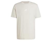adidas Men's Essentials Small Logo Single Jersey Shirt, Wonder Alumina/White, M