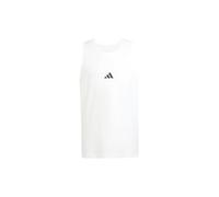 adidas Men's Essentials Small Logo Single Jersey Tank TOP, White/Black, XL