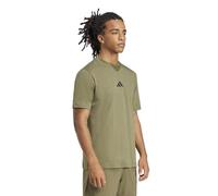 adidas Men's Essentials Small Logo Single Jersey TEE, Olive strata/Black, XS