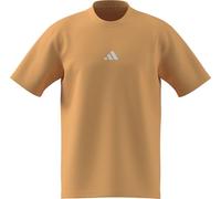 adidas Men's Essentials Small Logo Single Jersey TEE, Semi Ice Tangerine/White, S