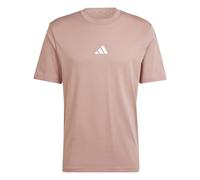 adidas Men's Essentials Small Logo Single Jersey TEE, Warm Clay/White, XXL