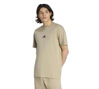adidas Men's Essentials Small Logo Single Jersey TEE, Wonder Cargo/Black, XXL