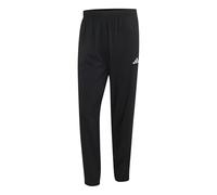 adidas Men's Essentials Small Logo Stanford Lite Woven Tapered Cuffed Pants, Black/White, L