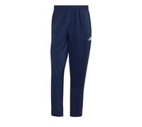 adidas Men's Essentials Small Logo Stanford Lite Woven Tapered Open Hem Pants, Team Navy Blue 2/White, XL Tall