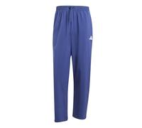 adidas Men's Essentials Small Logo Stanford Open Hem Pants, Dark Blue/White, XL