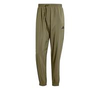 adidas Men's Essentials Small Logo Stanford Pant Elasticated, Olive Strata/Black, M