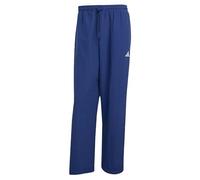 adidas Men's Essentials Small Logo Woven Open Hem Pants, Dark Blue/White, XXL