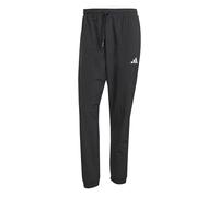 adidas Men's Essentials Small Logo Woven Pants, Black/White, S