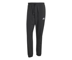 adidas Men's Essentials Small Logo Woven Pants, Black/White, XS