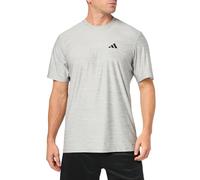 adidas Men's Essentials Stretch Training T-Shirt, Solid Grey/White/Black, M Tall