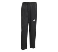 adidas Men's Essentials Three Stripes Fleece Wide Leg Pant, Black/White, S