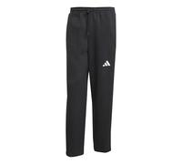 adidas Men's Essentials Three Stripes Fleece Wide Leg Pant, Black/White, XS