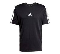 adidas Men's Essentials Three Stripes Single Jersey TEE, Black/White, 4XL