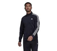 adidas Men's Standard Essentials Warm-Up 3-Stripes Track Top, Legend Ink/White, X-Large