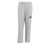 adidas Men's Essentials Wide Leg Three BAR Pant, Medium Grey Heather/Black, M