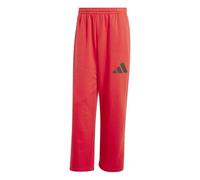 adidas Men's Essentials Wide Leg Three BAR Pant, Pure Ruby/Black, L