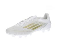 adidas Mens F50 Club Firm Ground Football Boots White/Gold/White 8 UK