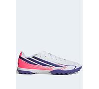 adidas Unisex F50 Hyperfast Club Turf Football Shoes, FTWR White/Solar Purple/Solar Turbo, 8 UK