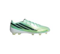 adidas Mens F50 Hyperfast Pro Firm Ground Sneakers Shoes - White | Lightweight Haloskin+ Upper, Halocage+ Support, FG Soccer Shoes for Natural Grass