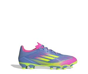 adidas Mens F50 League Lace-Up Stripe Patterned Boots in Blue Fusion/Lcd - Size UK 9.5