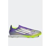 adidas Mens F50 League Laceless Firm Ground Football Boots, Purple, Size 12, Men Purple