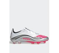 adidas Mens F50 Messi Pro FG Firm Ground Football Boots Cloud White/Lucid Red/Silver Metallic 10.5
