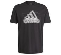 adidas Men's Folded Sportswear Graphic Tee, Black, S