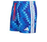 adidas Men's Football-Inspired Graphic Swim Shorts 5 INCH, semi Blue Burst/White, 3XL