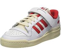 adidas Men's Forum 84 Low Sneakers, FTWR White Vivid Red Cream White, 4.5 UK