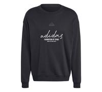 adidas Men's BRAND LOVE FRENCH TERRY SWEATSHIRT, black, L