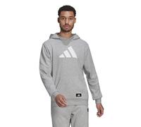 adidas Men's Future Icon 3-Bar Hoodie Medium Grey Heather X-Large
