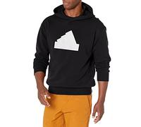 adidas Men's Future Icon Badge of Sport Hoodie, Black/White, L