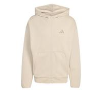 adidas Men's FUTURE ICONS SMALL LOGO FULL-ZIP HOODIE, Crystal Linen, M