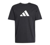 adidas Men's Future Icons Three BAR TEE, Black, L