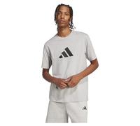adidas Men's Future Icons Three BAR TEE, Medium Grey Heather, L