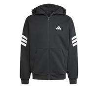 adidas Men's FUTURE ICONS THREE STRIPES FULL-ZIP HOODIE, black, XL