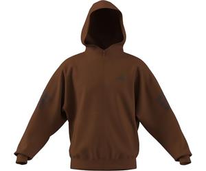adidas Men's FUTURE ICONS THREE STRIPES FULL-ZIP HOODIE, Dusky Bronze, XL