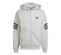 Adidas Future Icons 3 Stripes Full Zip Sweatshirt Grey L / Regular Men