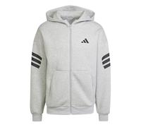 Adidas Future Icons 3 Stripes Full Zip Sweatshirt Grey M / Regular Men