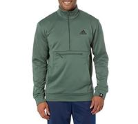 adidas Mens Game and Go 1/4 Zip, Green Oxide/Black, M