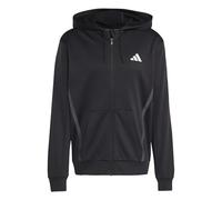 adidas Mens Game and Go Team Issue Full-Zip Training Hooded Track TopTrack Top, Black, 3XL