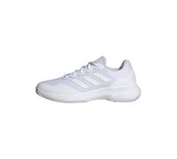 adidas Mens Gamecourt 2 Tennis Sneakers Shoes - White, White/White/Matte Silver, 9 UK