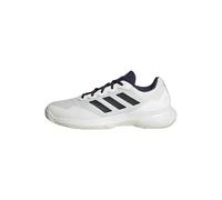 adidas Men's Gamecourt 2.0 Tennis Shoes, core White/core Black/Aurora Plum, 4.5 UK
