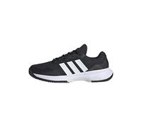 adidas Men's GAMECOURT 2 Tennis Shoes, core Black/FTWR White/Silver met., 7.5 UK