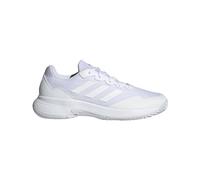 adidas Mens Gamecourt 2 Tennis Sneakers Shoes - White, White/White/Matte Silver, 9 UK