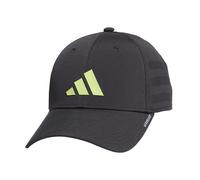 adidas Men's Gameday 3 Structured Stretch Fit Cap, Carbon Grey/Pulse Lime Green, S-M