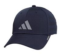 adidas Men's Gameday Structured Stretch Fit Hat DISCONTINUED, Legend Ink Blue/Grey, S/M