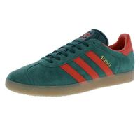adidas Men's Gazelle Indoor Sneaker, Collegiate Green/Preloved Red/Gum, 10.5