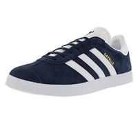 adidas Men's Gazelle Indoor Sneaker, Navy/White/Gold Metal-blue, 10.5 UK